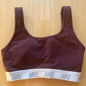 NIKE classic women’s medium support sports bra - maroon